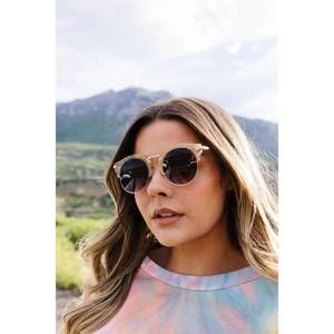 NEW SHARK EYES lattice worship the sun shades in gold